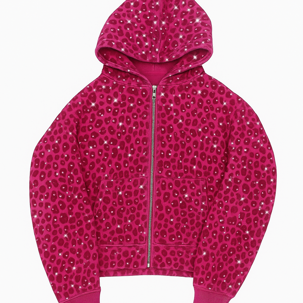 Diamond Cheetah Hoodie