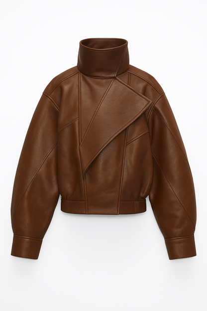 Crossbody Leather Jacket